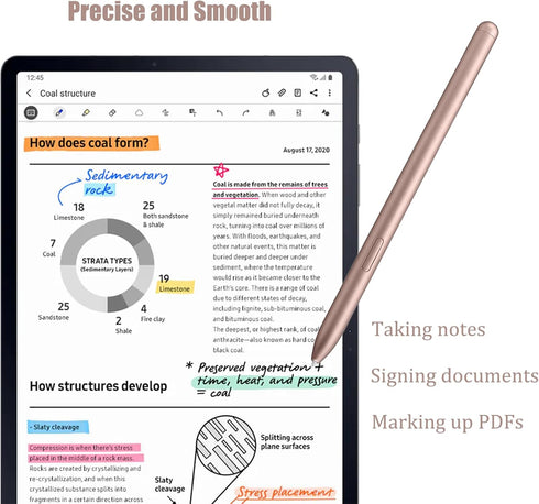 2 Pack Galaxy Tab S7 S Pen Replacement for Samsung Galaxy Tab S7 Ultra/S7/S7 Plus Stylus Pen,4096 Pressure Sensor,NoBluetooth(Gold)...