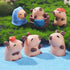 Capybaras Figures, Mini Capybaras Fairy Garden Accessories, Miniature Capybaras Ornament for Micro Landscape, Bonsai Decoration, Birthday Cake Top...