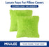 MIULEE Pack of 2 Luxury Faux Fur Throw Pillow Cover Deluxe Winter Decorative Plush Pillow Case Cushion Cover Shell for Sofa Bedroom Car Spring 18x...