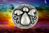Bezelry 12 Pieces Baby Angel Oval Antique Silver Color Metal Shank Buttons. 18mm X 15mm...