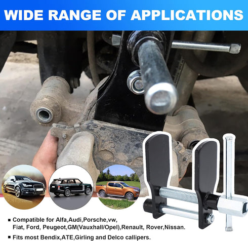 Disc Brake Piston Pad Spreader,Brake Caliper Compression Tool,Disc Brake Pad Installation Spreader for Brake Piston,Caliper Piston Spreader Tool F...