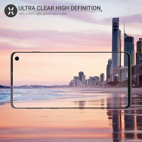 Olixar Screen Protector for Samsung Galaxy S10, Tempered Glass - Reliable Protection, Supports Device Features - Full Video Installation Guide......