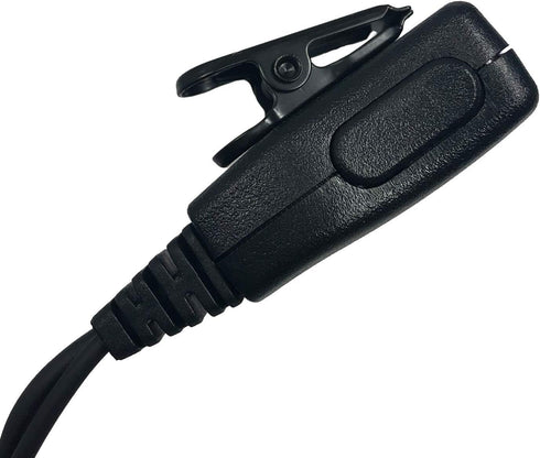 1.5-Wire Security & Surveillance Clear Acoustic Tube Earpiece Headset with PTT Button Mic Compatible with Kenwood, Baofeng & Retevis Radios H-777,...