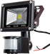 12V DC LED Motion Sensor Flood Light 10W Mini IP65 Waterproof Outdoor Light 900LM,6000K,Daylight White Security Light with PIR,80W Halogen Bulb Eq...