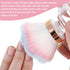 Nail Dust Brush for Acrylic Nail, Pink Rose Shape Nail Arts Powder Remover Brush, Soft Brush Crystal Base Nail Cleaning Brush Makeup Brushes Manic...
