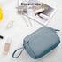 Narwey Large Women Makeup Bag Wide-open Make up Bag Travel Cosmetic Organizer Toiletry Bag for Cosmetics Toiletries Accessories (Greyish Blue)...