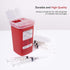 Alcedo Sharps Container for Home Use and Professional 1 Quart (3-Pack) | Biohazard Needle and Syringe Disposal | Small Portable Container for Trav...
