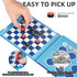 2 in 1 Checkers Sets Travel Toys Magnetic Travel Games Foam Checker Pieces Young Kids Family Board Game (Checkers&Tic-Tac-Toe)...