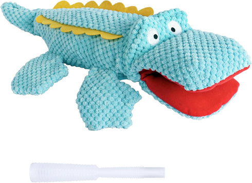 SCHITEC Squeaky Dog Toys, Crinkle Plush Water Bottle Toy with No Stuffing Body, Interactive Squawking Pet Chew Toy for Puppy Small Medium Large Do...