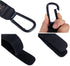 Stroller Hooks for Hanging Bags and Shopping Multipurpose Hooks for Grocery Shopping Bags Premium Vegan Leather Pram Straps (Black 6 Pack)...