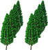 10Pcs Model Pine Cedar Trees 1:25 Green Architecture Tree for O G Scale Railway DIY Scenery Landscape Layout Natural Green 16cm/6.3inch...