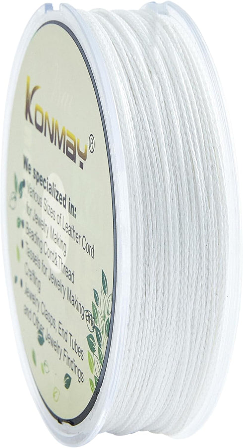 KONMAY 100 Yards 0.5mm Thin Micro-fused Beading Thread, 105lb. Strength Tested Beading Line, Extra Strong String for Jewelry Making, Bead Weaving,...