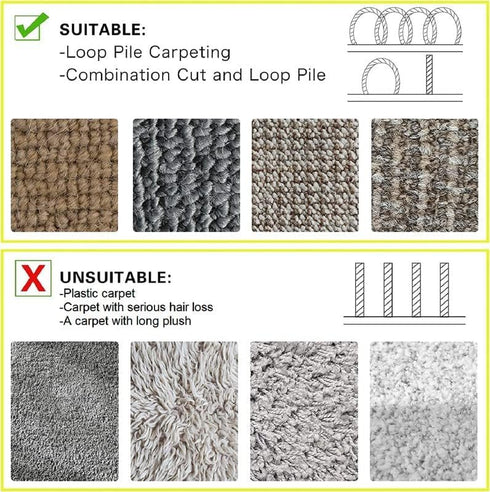 WILLBOND 2 Pack 10 ft x 3 Inch Cable Floor Strip Cable Cover Cords Carpet Protector Management Hook and Loop Tape for Wires on Floor Cords and Pre...