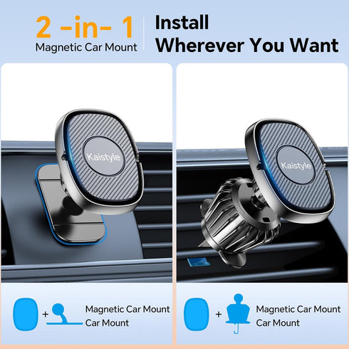 Magnetic Phone Holder for Car?Dash +Vent? iPhone Magnetic car Mount for Cell Phone?Super Magnets? Phone Holders for Your Car Magnetic Phone Mount ...