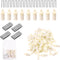 130Pcs Plantation Shutter Repair Kit Includes Plantation Shutter Pins Spring Loaded and Tilt Rod Louvers Staples Replacement for Shutter Panels Wi...