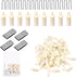 130Pcs Plantation Shutter Repair Kit Includes Plantation Shutter Pins Spring Loaded and Tilt Rod Louvers Staples Replacement for Shutter Panels Wi...