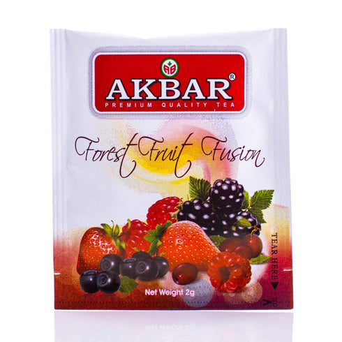 Akbar Flavoured Teas With Real Fruit Pieces - 20 Foil Tea Bags (Forest Fruit Fusion)...