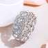 EVER FAITH Austrian Crystal Costume Jewelry Art Deco Elastic Stretch Bracelet...