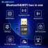 WiFi Adapter for Desktop PC,USB WiFi Adapter,Bluetooth WiFi 2-in-1,600Mbps 2.4/5.8Ghz Dual Band Wireless Network,Plug and Play, for PC/Laptop/Desk...