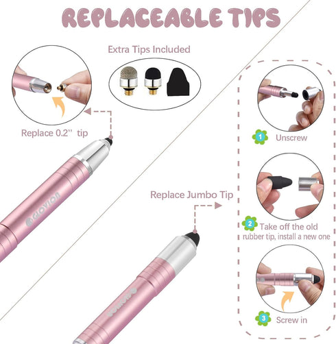 Stylus Pen for ipad, Easy Grip Kids Stylus Pens for iPhone IPad Air Capacitive Touch Screen Stylus for Kid Student Drawing Writing, Stylist Pen fo...