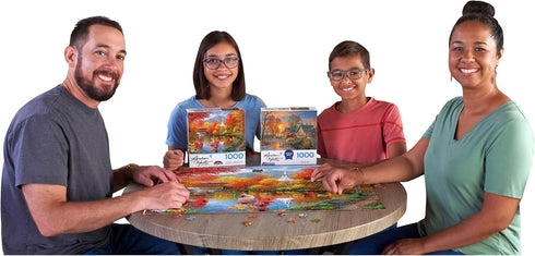 RoseArt - Abraham Hunter - Autumn Tranquility - 1000 Piece Jigsaw Puzzle for Adults...
