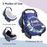 Car Seat Covers for Babies Boys, Little Brother Infant Carseat Canopy, Stretchy Newborn Stroller Carrier Cover, Dinosaur...