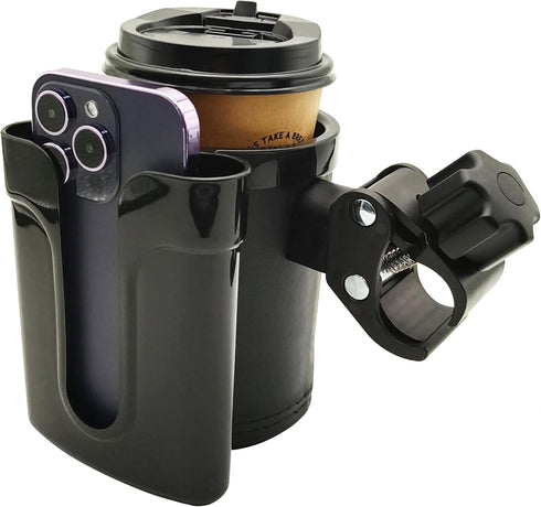 Bike Water Bottle Holder, Handlebar Bike Cup Holder with Phone Keys Holder, Bicycle Water Bottle Holder, Bike Water Bottle Cage for Bike, E-Bike, ...