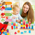 Montessori Toys for 2 3 4 Year Old Wooden Shape Matching Game & Lacing Beads Preschool Learning Activities Fine Motor Skills Toys Sorting Stacking...