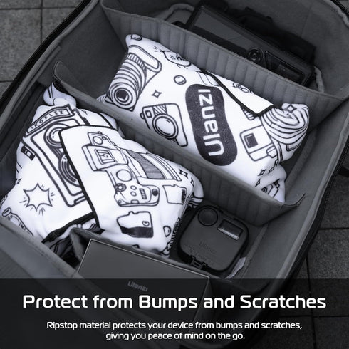 ULANZI Protective Wrap, Anti-scratch Lens Camera Wrap, Lens protector, Magic Self-Adhesive Cloth Protective Camera Wrapper for DSLR/Camera Lens/Ph...