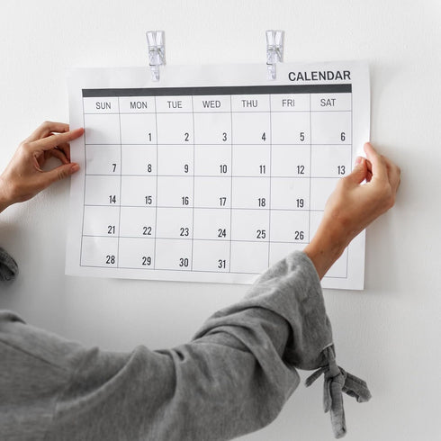 30 Pieces Small Size Hanging Wall Clips Plastic Wall Clips Hanger Clips for Pictures, 60 Pieces Sticky Strips for Home Office (Clear, 1.8 x 0.3 in...