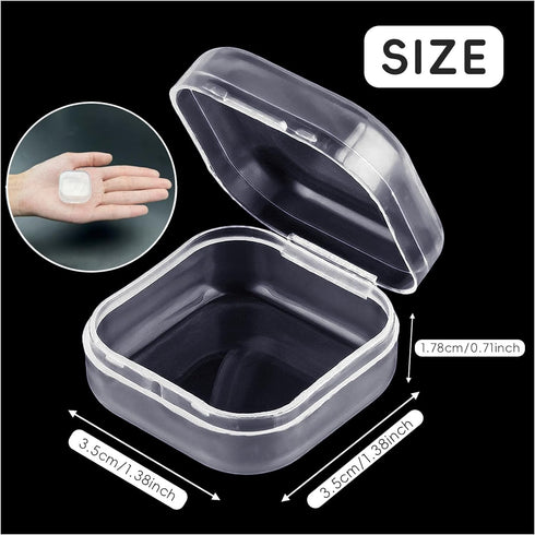 DUOFIRE Small Containers with Lids 12 Packs Plastic Box Clear Small Storage Containers Bead Organizer for Beads, Crafts, Jewelry, Small Items (1.3...