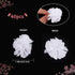 CRASPIRE 40pcs Fabric Flowers White Handmade 1.34" 3D Fabric Flowers Lace Patch for DIY Crafts Headbands Hair Accessories Wedding Veil Party Gift ...