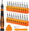 24Pcs Precision Screwdriver Set, Tool Kit with Torx T5 T6 T8 T9 T15, Triwing Y00, Star P5, Phillips PH00, etc, for Macbook, Laptop, PS5, PS4, Swit...