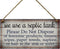 Septic Tank Sign-we use a Septic Tank Please Do Not Dispose of… -Functional Interior House Sign 5" x 10"...