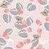 Lambs & Ivy Calypso Cotton Fitted Crib Sheet - Pink, Gray, White, Animals...