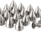 100 Sets 9MM Silver Spikes and Studs Metal Bullet Cone Spikes Screw Back Leather Craft Rapid Rivet Screws Punk Studs and Spikes for Clothing Shoes...