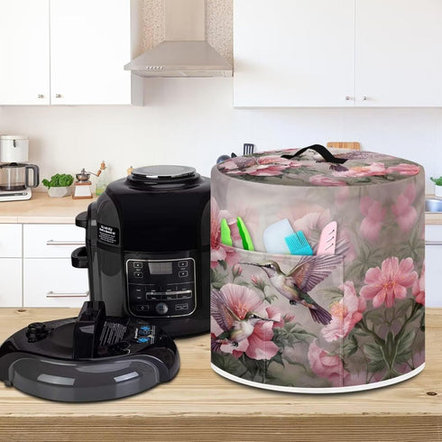 Two Hummingbirds Appliance Dust Cover for Instant Pot Glass Lid 8 Qt Instant Pot Accessory Set Appliance Dust Cover Kitchen Appliance Covers for L...