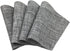 Wedge Placemats Set of 4 Vinyl Placemats for Round Tables Woven Non-Slip Heat-Resistant Easy to Clean Wipeable Washable Dinner Table Mats?Gray?...
