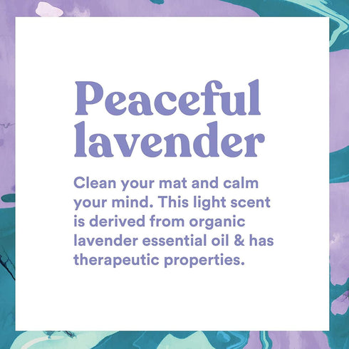 ASUTRA Yoga Mat Cleaner Spray (Peaceful Lavender - Aluminum Bottle), 4 fl oz - No Slippery Residue, Organic Essential Oils, Deep-Cleansing for Fit...