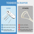 Tongue Scraper (3 Pack), Bad Breath Treatment Tongue Scraper for Adults, Medical Grade 100% Stainless Steel for Oral Care, Easy to Use Tongue Clea...