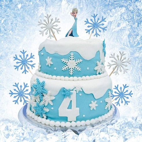 HiParty 6Pcs/Set Snowflake Fondant Cutter, Cookie Cutter Set with 6 Snowflake Shapes, White/Transparent, Plastic, Hand Wash Only...