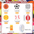 300 Pcs Sports Ball Beads for Jewelry Making, Sports Polymer Clay Beads Bulk, Baseball Basketball Soccer Volleyball Softball Football Beads Charms...