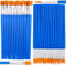 Small Paint Brushes Bulk, Anezus 50 Pcs Flat Tip Paint Brushes with Round Acrylic Paint Brushes Set Craft Brushes for Classroom Acrylic Watercolor...