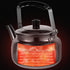 Lurrose Whistling Tea Kettle 1.5QT Stainless Steel Teakettle with Cool Grip Handle Whistling Teapot for Stovetop...