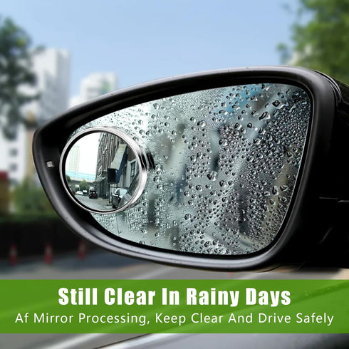 2 Pcs Car Blind Spot Mirrors, 2'' Convex Mirror Car, 360° Wide Angle Side Rear View Mirror Car Accessories Blindspot Mirror with ABS Housing for S...