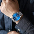 GOLDEN HOUR Mens Watch Fashion Sleek Minimalist Quartz Analog Mesh Stainless Steel Waterproof Chronograph Watches for Men with Auto Date...