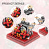 Drums Flower Mini Building Blcoks Set, DIY Creative Activity Micro Block Musical Instruments with Dust Cover, Percussion Plant Model Kits for Adul...