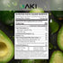 AKI Avocado Superfood Powder (6oz/170g) - Rich in Nutrients, Vitamins, Omega 3 & Antioxidants - Ideal for Smoothies, Yogurt or Milkshake Popsicles...