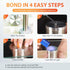 UV Glue Kit with uv light, Liquid Plastic Welder, Glass repair fluid, Cures Quickly, Plastic, Glass, Metal Adhesive Repair for Home, Outdoors. (2P...