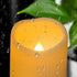 Outdoor Battery Operated Flameless Candles with Timer, Realistic Flickering Plastic Fake Electric LED Pillar Lights Waved Edge for Home Garden Wed...